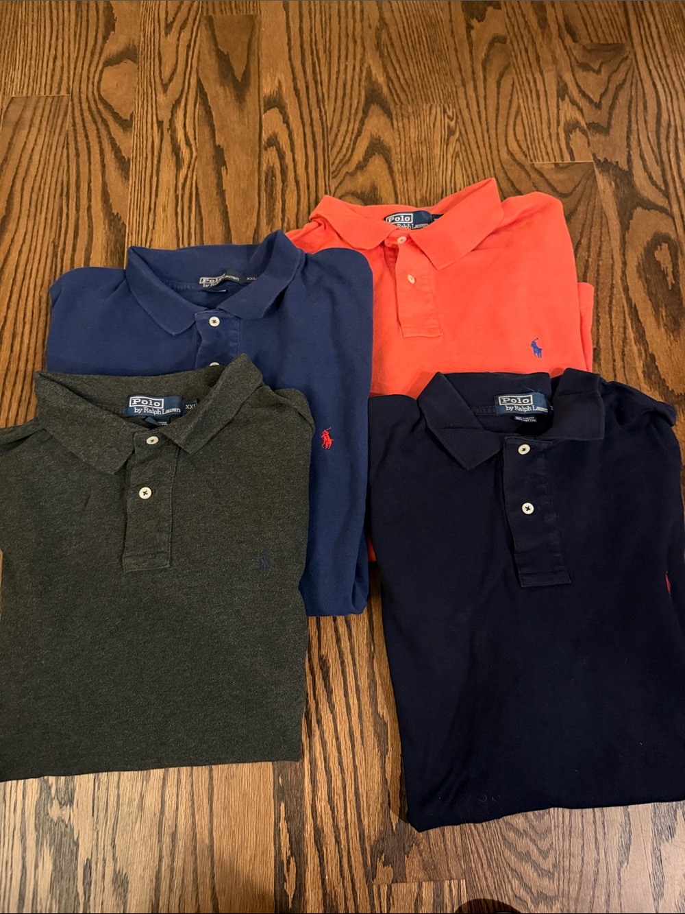 Ralph Lauren Men’s  Polo Shirts (4 total) with embroidered pony